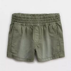 Aerie Babewatch High Waisted Pull On Short size M olive green